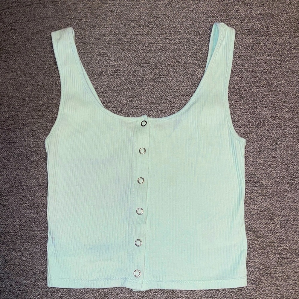 Baby green tank top xs crop